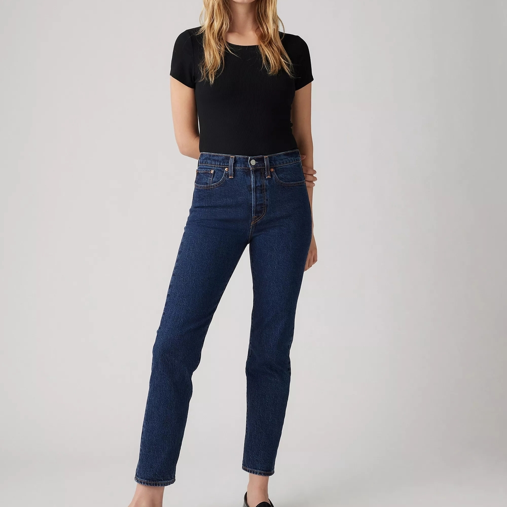 Levi's Dark Blue Wedgie Straight Leg Women's Jeans 29 x 27